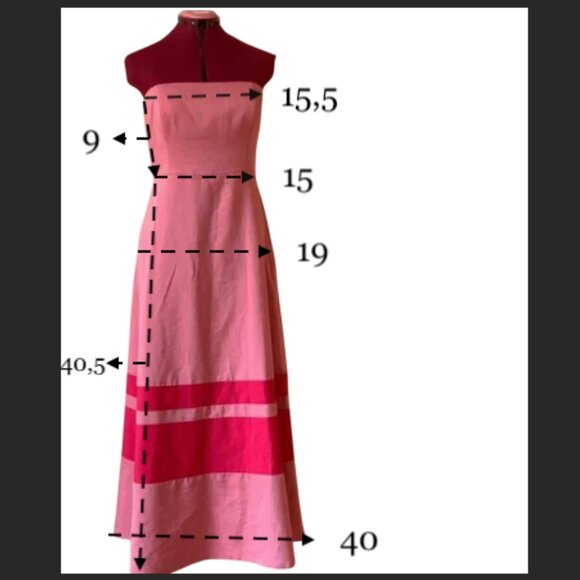 BODYBAG by Jude / Pink Maxi Tube dress - Large - Picture 12 of 12